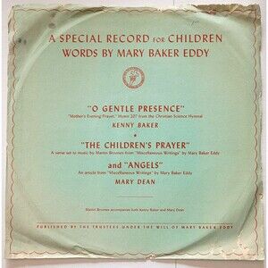 Kenny Baker Mary Dean 78 RPM PS - O Gentle Presence/The Children's Prayer G+/E-